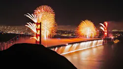 Golden Gate Bridge fireworks show