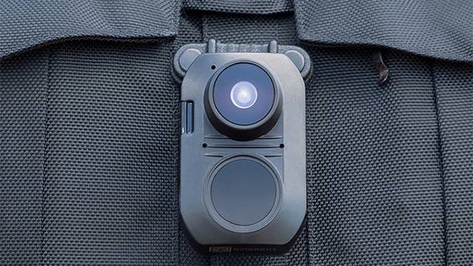 The T500 body camera measures less than 3'x2'x1.5'