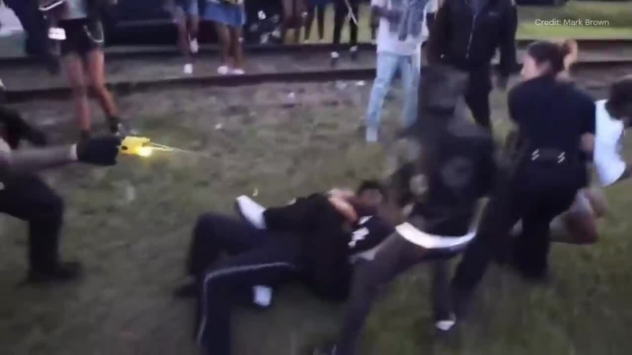North Charleston police attacked during block party