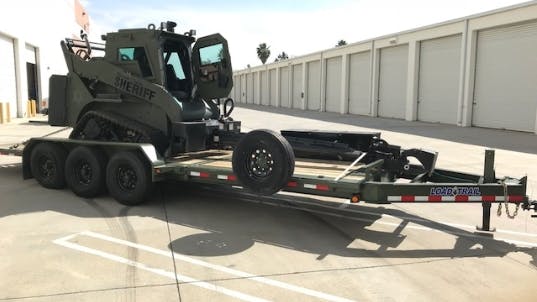 San Diego police's new TAC-CAT robotic armored vehicle