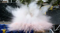 Orange County officials explode fireworks in watermelon as part of safety demonstration