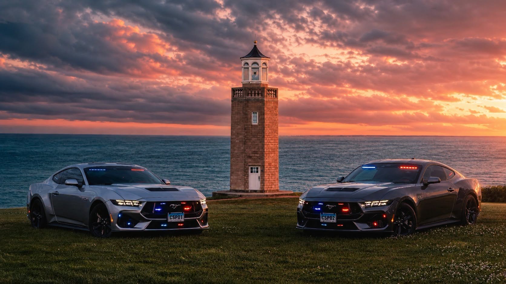 Connecticut State Police used AI to enhance the sky for its cruiser photo contest submission