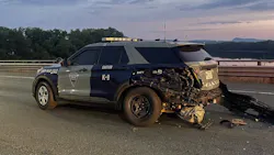 Massachusetts State Police trooper a K-9 injured in crash with wrong-way driver
