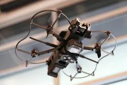 The BRINC Lemur 2 is seen carrying an air monitor.