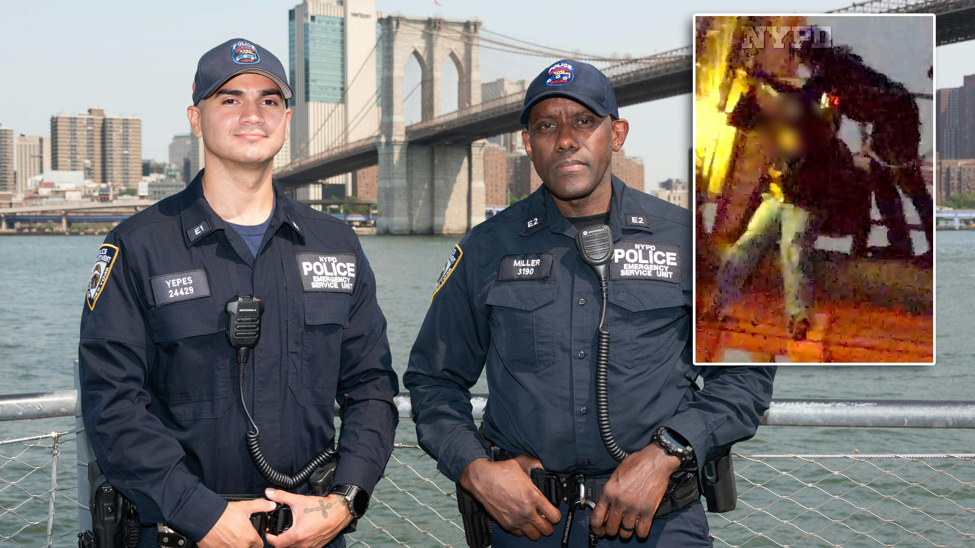 NYPD Officer Christian Yepes and Det. Eric Miller
