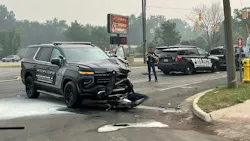 A suspect shot a Kalamazoo County deputy and stole his cruiser