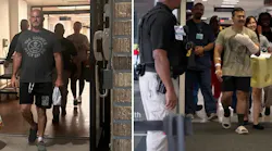 Hillsborough County Sheriff's deputies Colton Daniels, left, and Soparmony Muon, right, were released over the weekend following an ambush shooting that left both wounded.