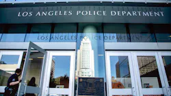 The Los Angeles Police Department Headquarters is seen.