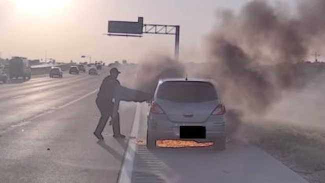 Southlake police corporal rescues driver from burning vehicle