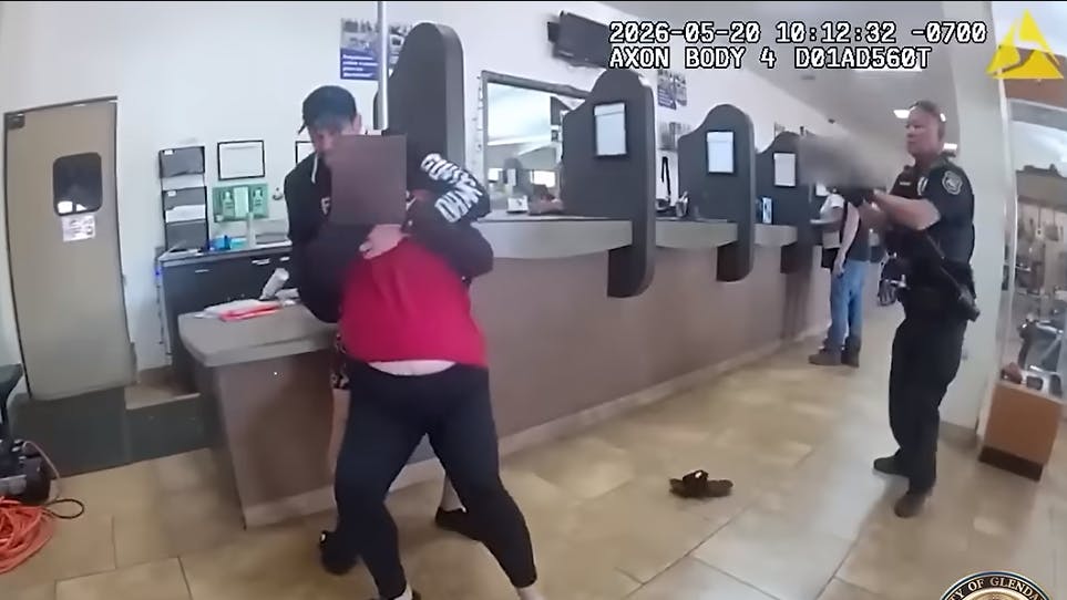 Glendale police confront suspect holding woman hostage at knifepoint