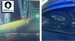 A fleeing suspect dives off a Stone County bridge; a drug investigation suspect lands on top of a Sandy Springs police cruiser