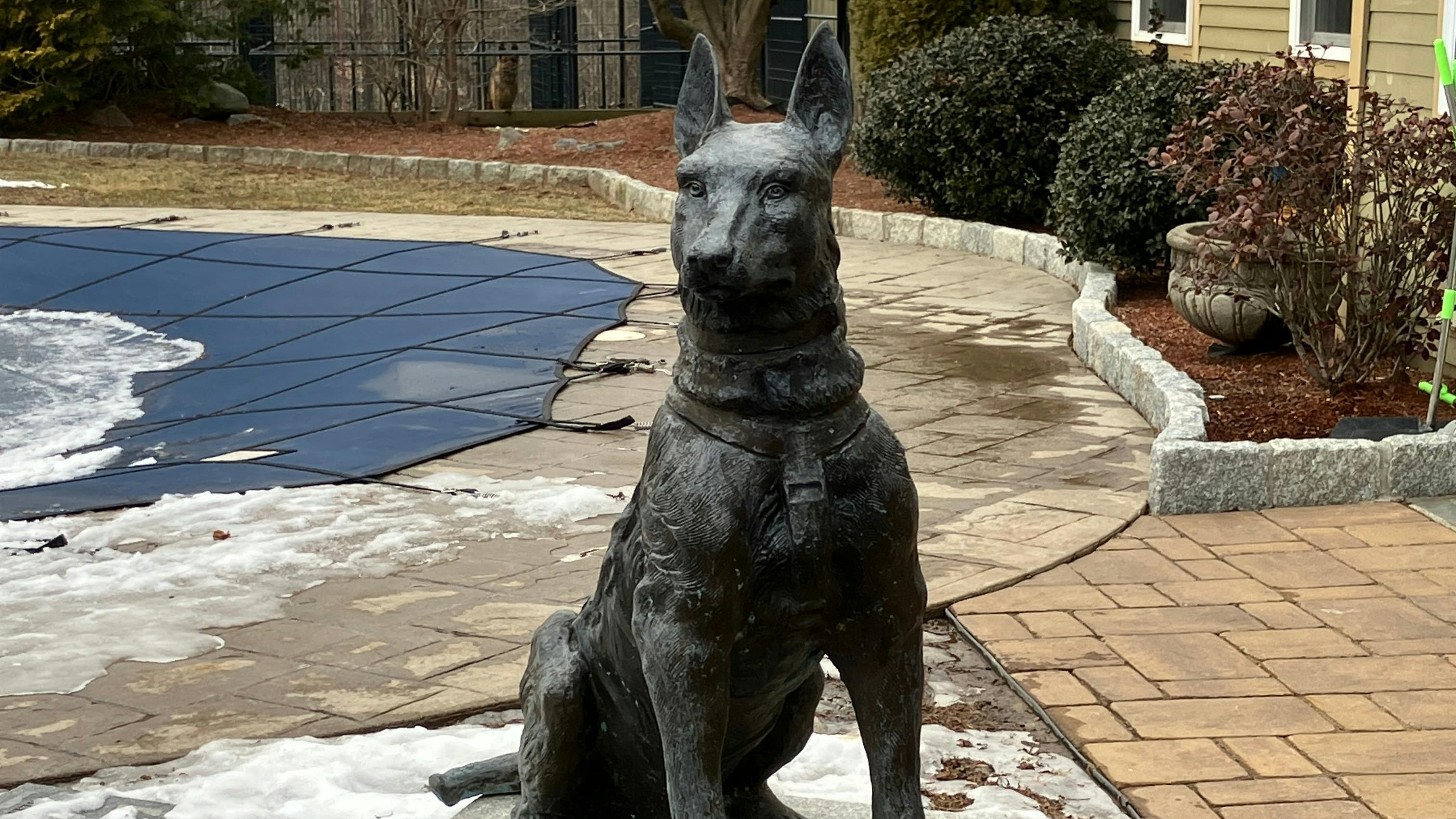 Boston K-9 Dakota memorial statue