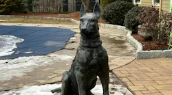 Boston K-9 Dakota memorial statue