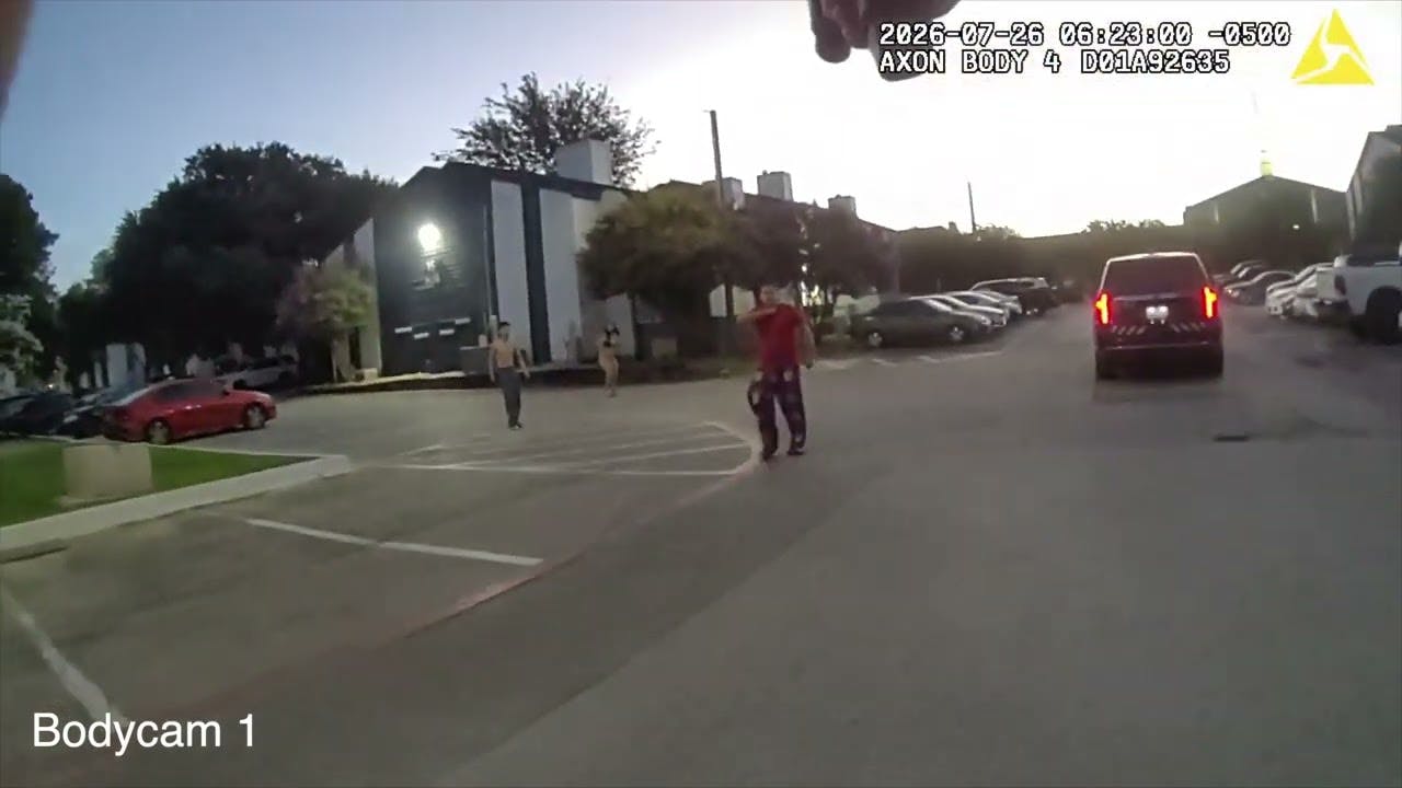 Fort Worth police clash with knife-wielding suspect
