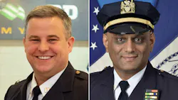 NYPD Deputy Inspector Conor McDonald (left) and Inspector Muhammad Ashraf.