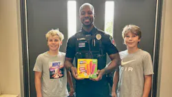 Brothers drop off popsicles for Crown Point police