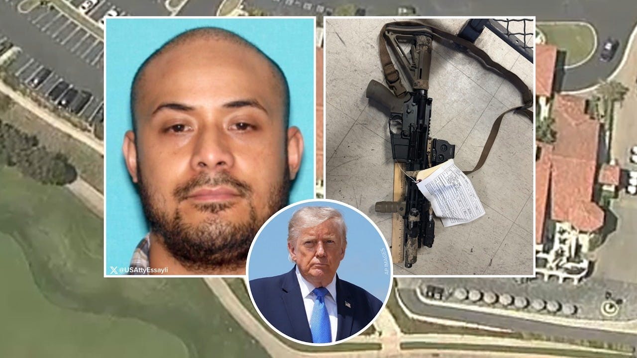 Man arrested at California Trump golf course ahead of presidential visit
