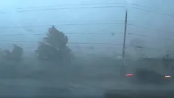 Fox Crossing police officer's dashcam shows violent storm