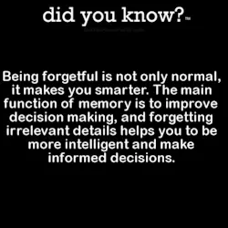 Forgetting makes you smarter meme