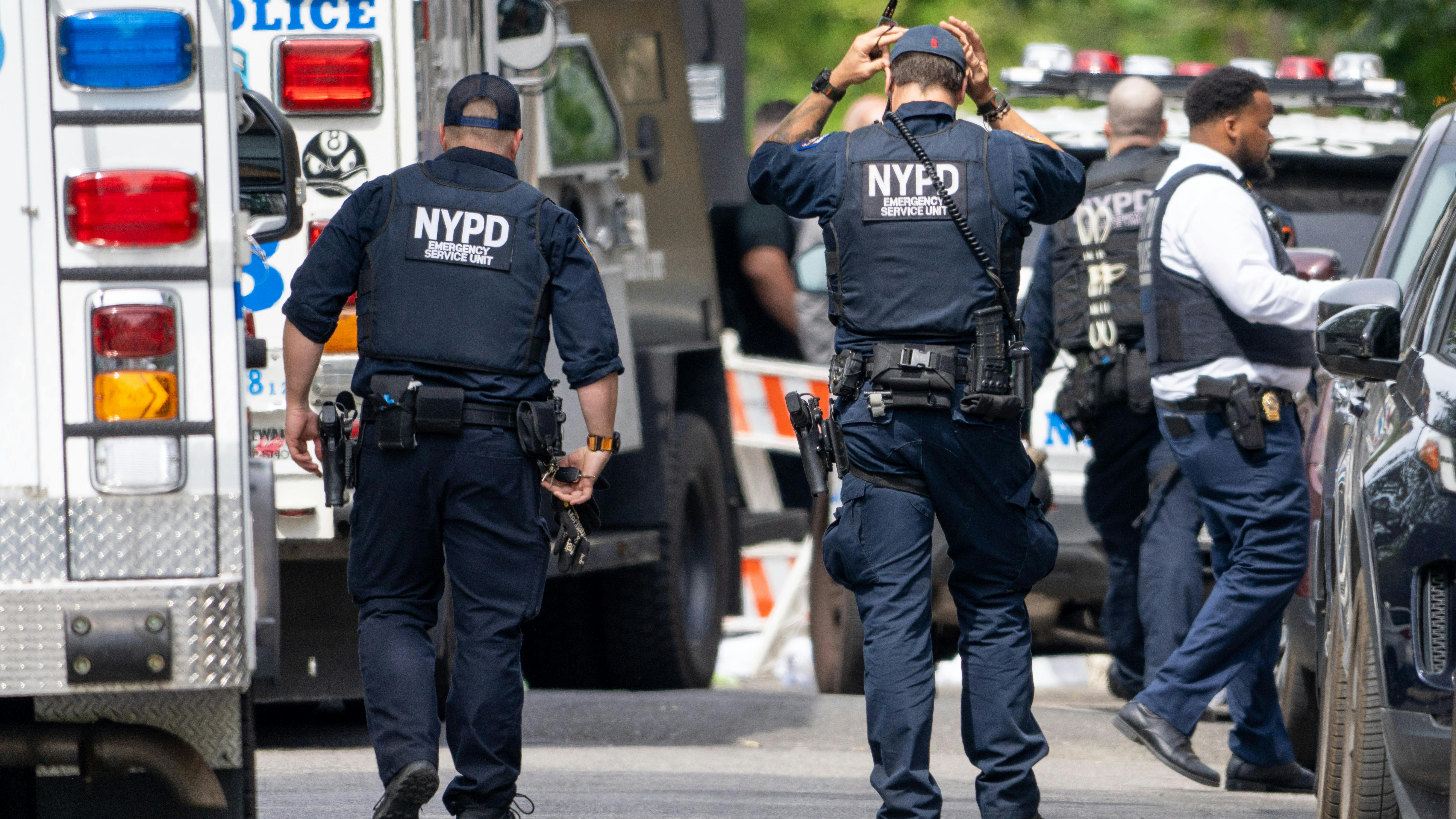 NYPD investigate scene of officer shooting in June