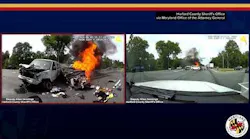 Video footage shows fatal multi-vehicle crash during Harford County police chase