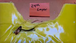 A bullet penetrated 24 layers of a Las Vegas police officer's ballistic vest