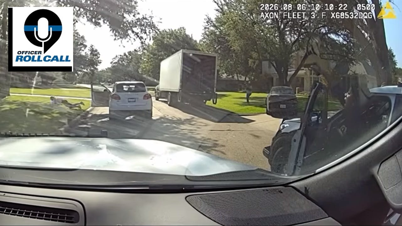 A Dallas police officer mistakenly opens fire on a plainclothes officer during a stolen vehicle chase