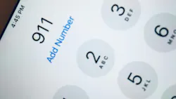 Dialing 911 on a cellphone