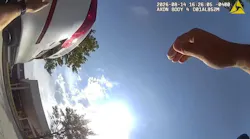 A Covington police officer is dragged by a shoplifting suspect fleeing a traffic stop