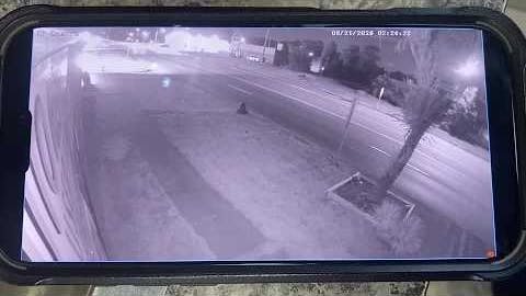 Security camera footage near the shooting of two Dearborn officers