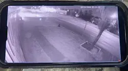 Security camera footage near the shooting of two Dearborn officers