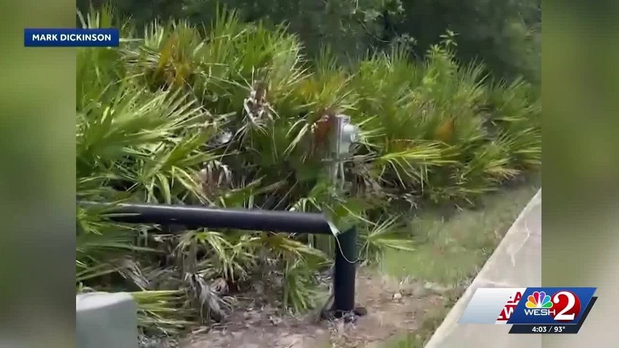The Oviedo Police Department's vandalized fake Flock camera