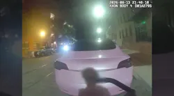 Tesla driver accused of hitting Baltimore police officer on bicycle