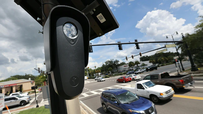 A Flock camera in Sanford