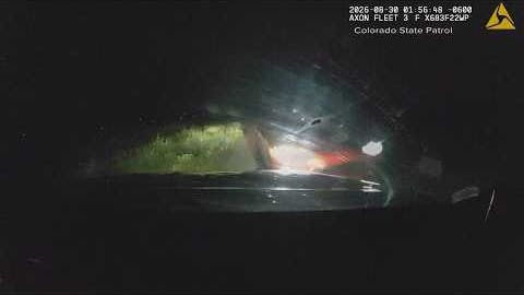 Dashcam footage shows a Colorado State Patrol trooper using his cruiser to stop a wrong way driver