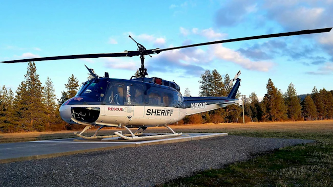 A Spokane County Sheriff's Office helicopter