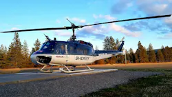 A Spokane County Sheriff's Office helicopter