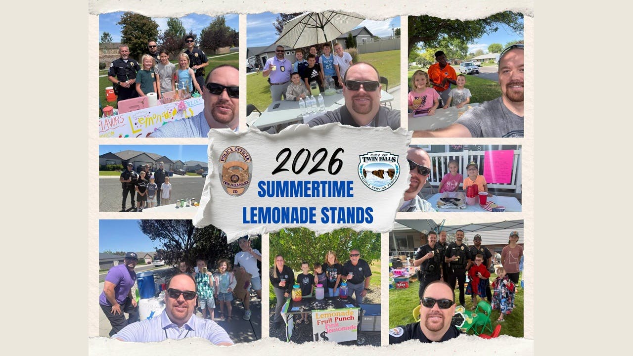 Twin Falls police officers support kids' lemonade stands