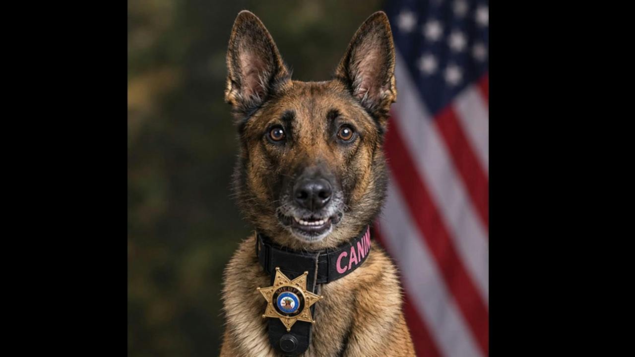 Cato, a Hacock County Sheriff's Office K-9