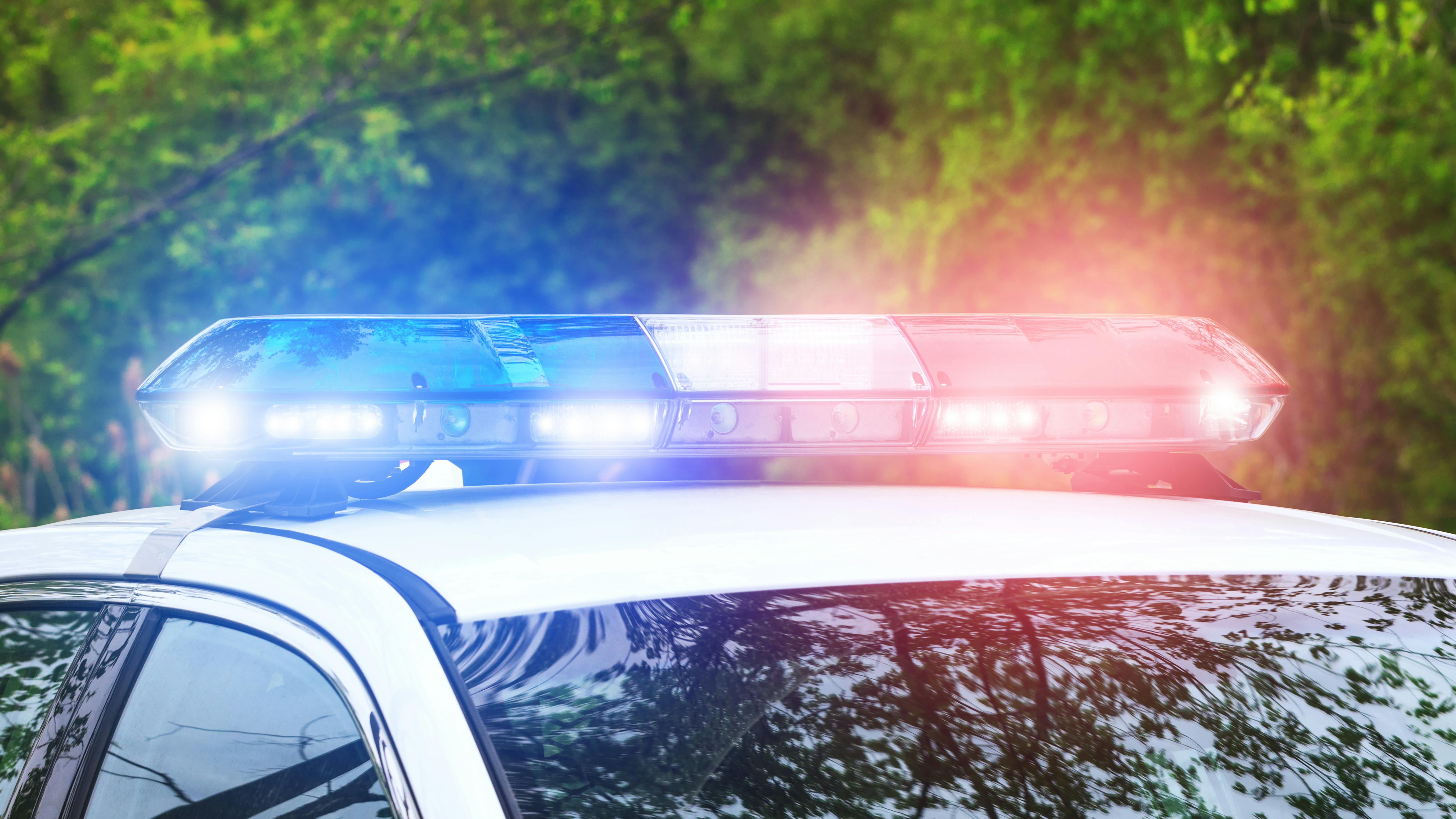 Police cruiser lights