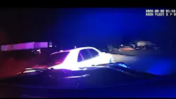 A Thurston County deputy uses a PIT maneuver to stop a driver fleeing a traffic stop
