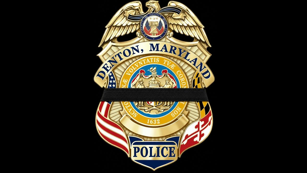 Denton police with black band to honor Chief George Bacorn Jr.