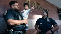 NYPD officers who reunite with the boy they saved from choking