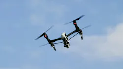 Drone in flight