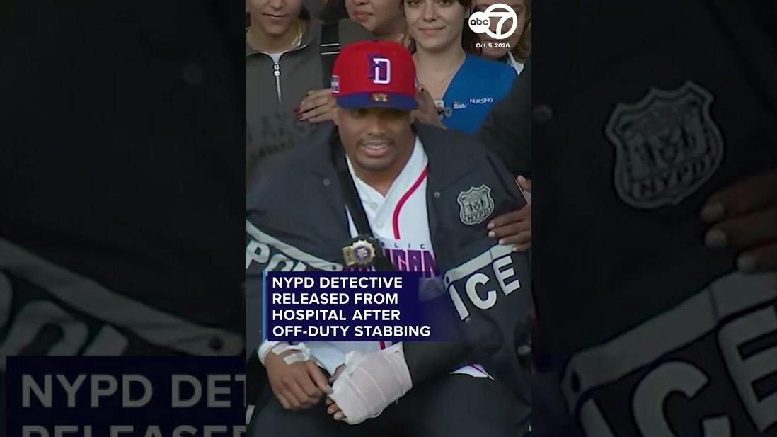 NYPD detective stabbed in attempted robbery released from the hospital