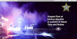 Backup Hernando County deputies exchange gunfire with a suspect who shot at another deputy during a traffic stop