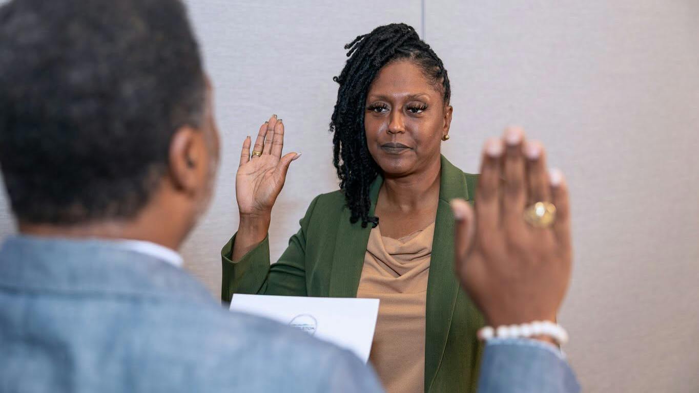 Anita Allen is sworn in as Mableton's first-ever police chief
