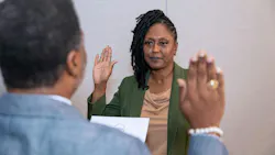 Anita Allen is sworn in as Mableton's first-ever police chief
