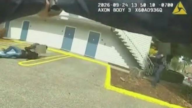 Portland police open fire at a homicide suspect who pointed a gun at officers