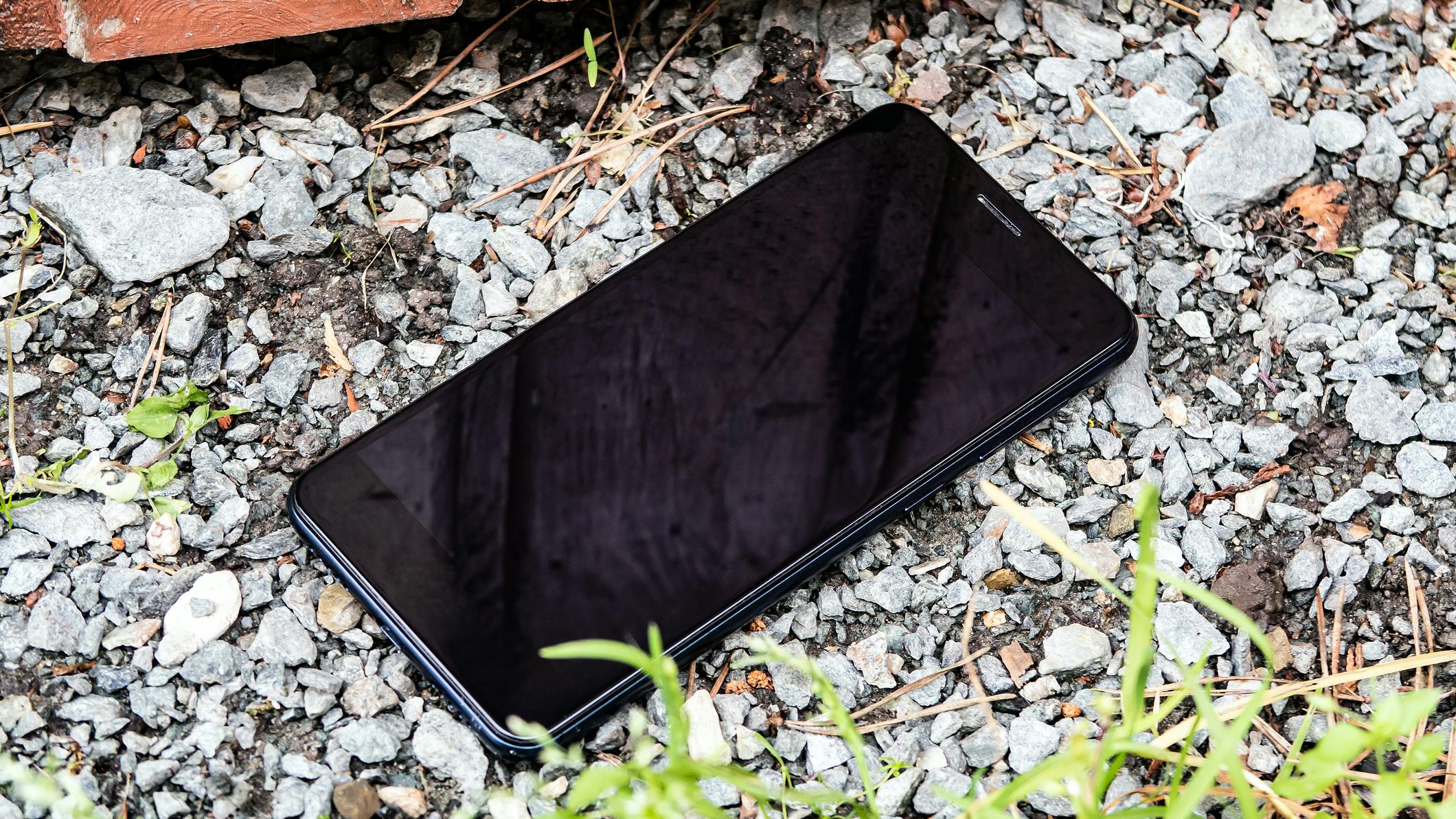 A cellphone on the ground